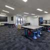 Modular classroom with large open space